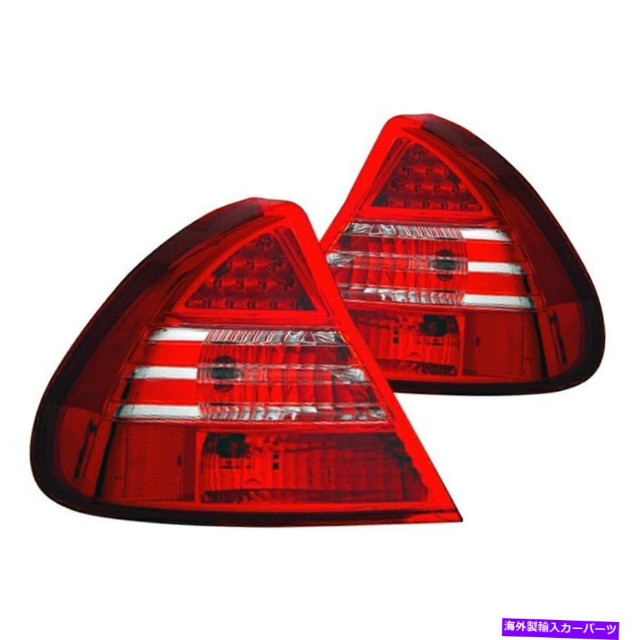 USテールライト Mitsubishi Mirage 1999-2002 CG Chrome / Red LEDテールライト For Mitsubishi Mirage 1999-2002 CG Chrome/Red LED Tail Lights 1