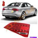 USテールライト Audi A4 B8 2008-2012用RH乗車用インナーLEDテールライトリアランプアセンブリO RH Passenger Inner LED Tail Light Rear Lamp Assembly o For Audi A4 B8 2008-2012