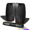 USテールライト フィット2003-2006シボリーシルバード煙LEDテールライト+ SMD LED 3RD貨物ブレーキランプ Fits 2003-2006 C...