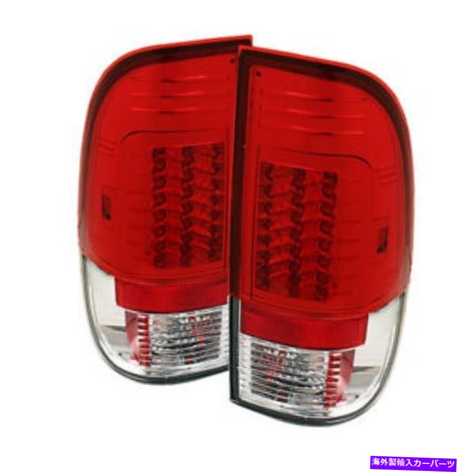 USテールライト Ford 97-03 F150 99-07 F250 / 350/450/550スーパーダッキレッドクリアLED G2テールライト Ford 97-03 F150 99-07 F250/350/450/550 SuperDuty Red Clear LED G2 Tail Lights