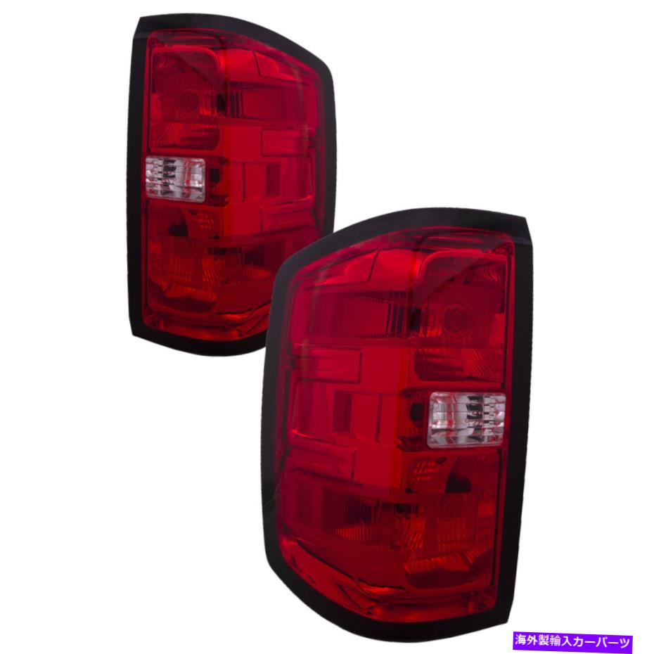 USテールライト テールランプセットドライバー左乗客右フィットシボレーシルバードー2015-2018 Tail Lamp Set Driver Left Passenger Right Fits Chevrolet Silverado 2015-2018
