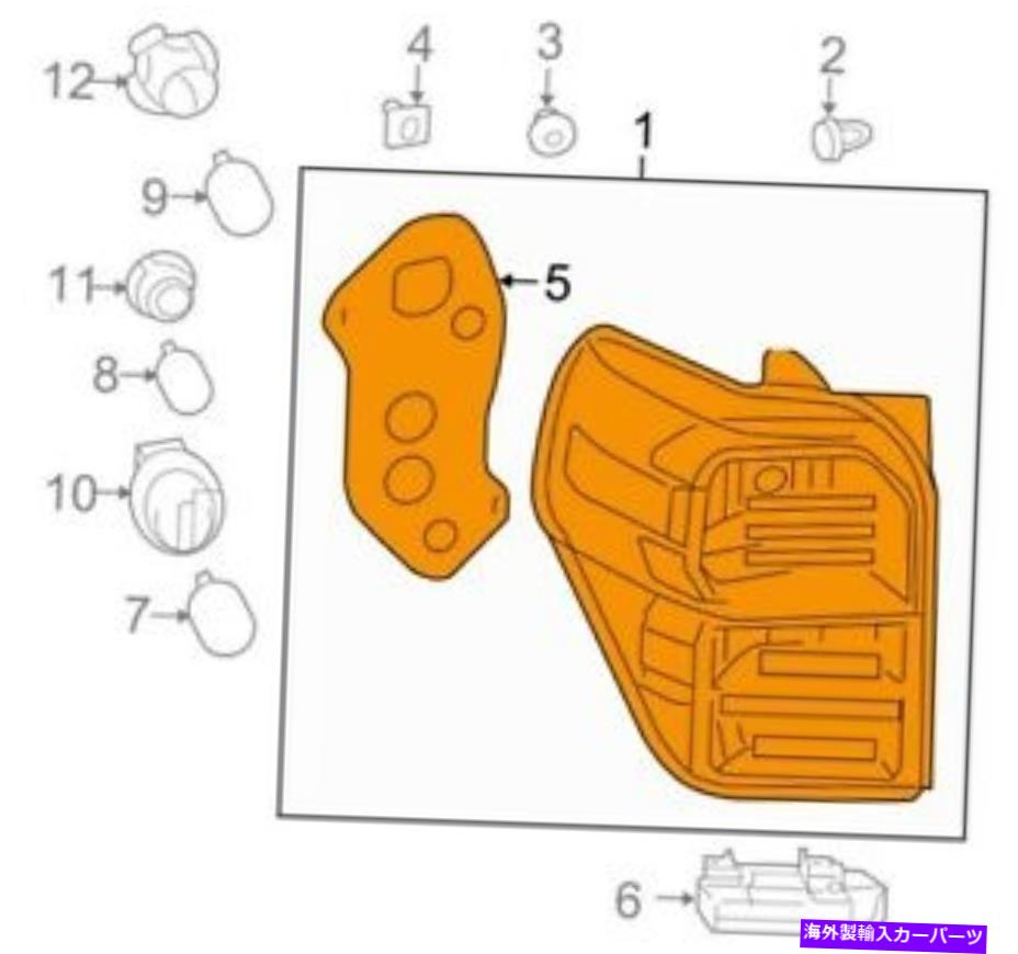 楽天Us Custom Parts Shop USDMUSテールライト トヨタ8156135360のための本物のOEMテールライトアセンブリ Genuine OEM Tail Light Assembly for Toyota 8156135360