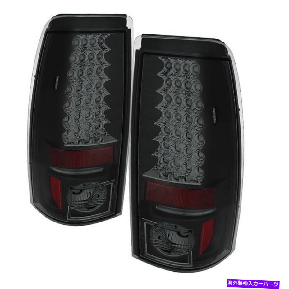 USテールライト 1999年から2002年のシボリーSilverado 1500/2500黒5078063のスパイダーLEDテールライトセット Spyder LED Tail Light Set for 1999-2002 Chevy Silverado 1500/2500 Black 5078063