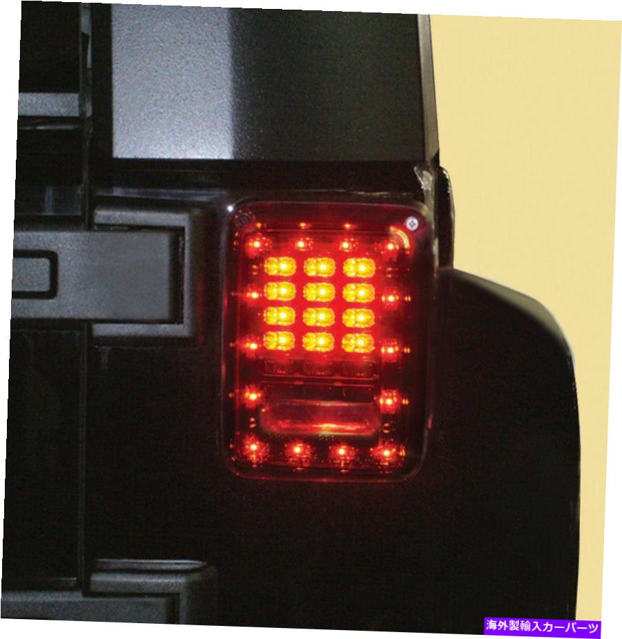 USテールライト 新しいスモークLEDテールライトセット07-18ジープラングラーCH2800177 CH2801177 New Smoked LED Tail Light Set For 07-18 Jeep Wrangler CH2800177 CH2801177 3