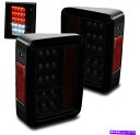 USテールライト 2007-2014 Wrangler LED Altezzaリアテールブレーキライトランプブラック/スモークセット FOR 2007-2014 WRANGLER LED ALTEZZA REAR TAIL BRAKE LIGHTS LAMPS BLACK/SMOKE SET