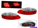 USテールライト 97-04 Porsche Boxster 986ロードスターのためのデポ赤/クリアLEDテールライトランプペア DEPO Red / Clear LED Tail Light Lamp Pair For 97-04 Porsche Boxster 986 Roadster