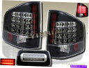 USテールライト 94-04 Chevy S10 GMCソノマピックアップスタンダードキャブLEDテールブラック&3RDブレーキライト 94-04 Chevy ...