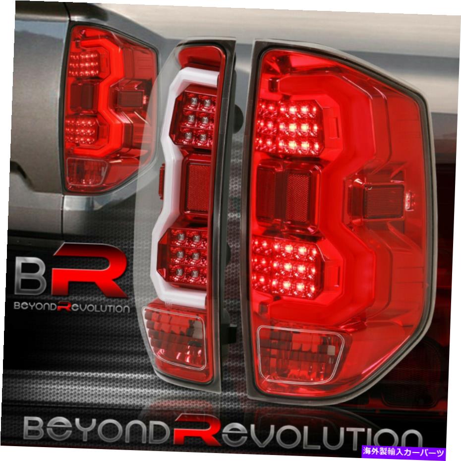 Marker - USテールライト 2014-2021 Tundraの交換用LEDチューブレッドドライビングテールライト信号ランプ For 2014-2021 Tundra Replacement LED Tube Red Driving Tail Lights Signal Lamps【並行輸入品】