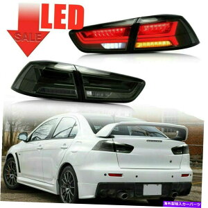 USテールライト 2008-2017のためのLEDテールライト/ EVO Xリアテールライト新米 LED Tail Lights For 2008-2017 Mitsubishi Lancer / EVO X Rear Tail Lights New US