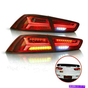 USテールライト 2008-2017のためのLEDテールライト/ EVO Xリアテールライト新米 LED Tail Lights For 2008-2017 Mitsubishi Lancer / EVO X Rear Tail Lights New US