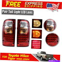 USテールライト LH RHテールライトリアランプLEDフィットTOYOTA HILUX LN145 LN147トラック1998-2004 LH RH Tail Lights Rear Lamp LED Fit For Toyota Hilux LN145 LN147 Truck 1998-2004