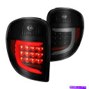 USテールライト Dodge Grand Caravan 2004-2007 CGブラック/スモークファイバーLEDテールライト For Dodge Grand...