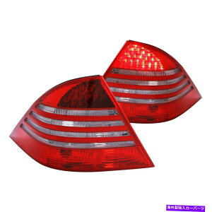 USテールライト Mercedes-Benz S55 AMG 2001-2005 Anzo Chrome Red / Smoke LEDテールライト For Mercedes-Benz S55 AMG 2001-2005 Anzo Chrome Red/Smoke LED Tail Lights