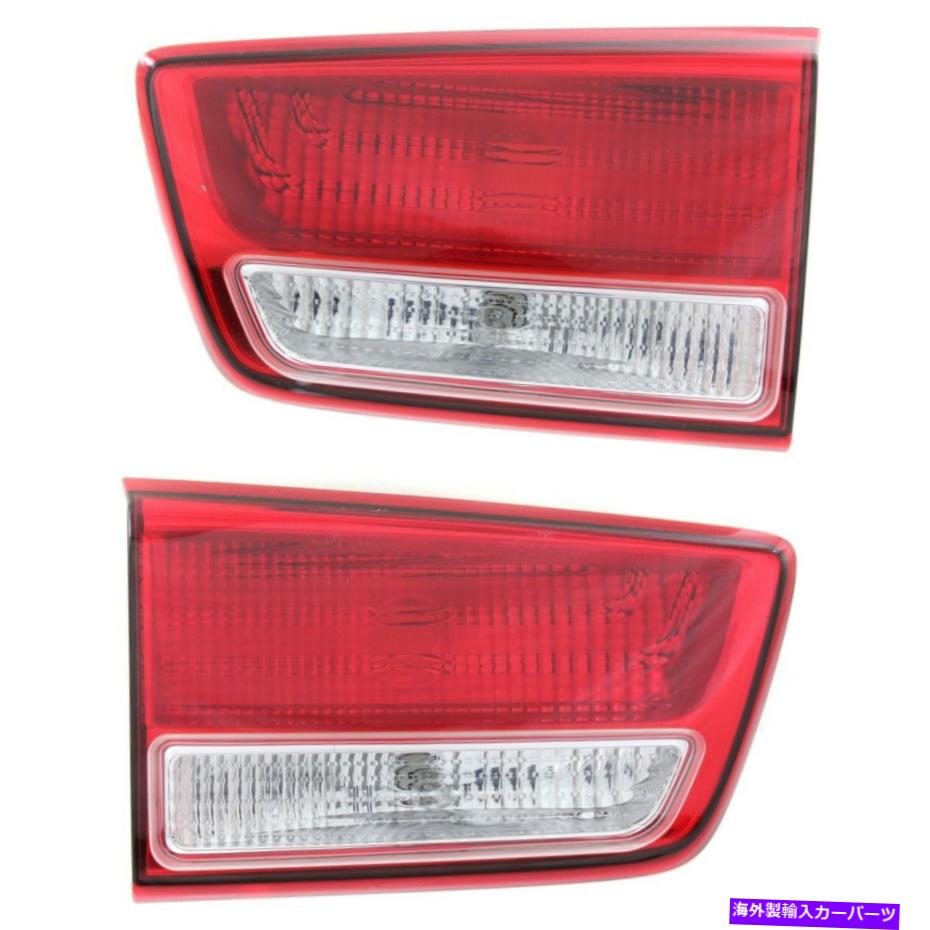 USテールライト KIAペアのためのKI2803107C LH＆RHの中の2テールライトランプのセット Set of 2 Tail Lights Lamps Left-and-Right Inside KI2803107C LH & RH for Kia Pair