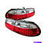USơ饤 ѥALT-YD-HC92-3D-LED-RCۥӥå3ɥ/ꥢLEDơ饤 Spyder Auto ALT-YD-HC92-3D-LED-RC Honda Civic 3-Door Red/Clear LED Tail Light