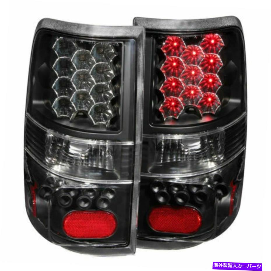 USテールライト Anzo 311024黒クリアレンズLEDテールライトフィット04-08フォードF-150 2ペア Anzo 311024 Black Clear Lens Led Tail Lights fit for 04-08 Ford F-150 2-Pair