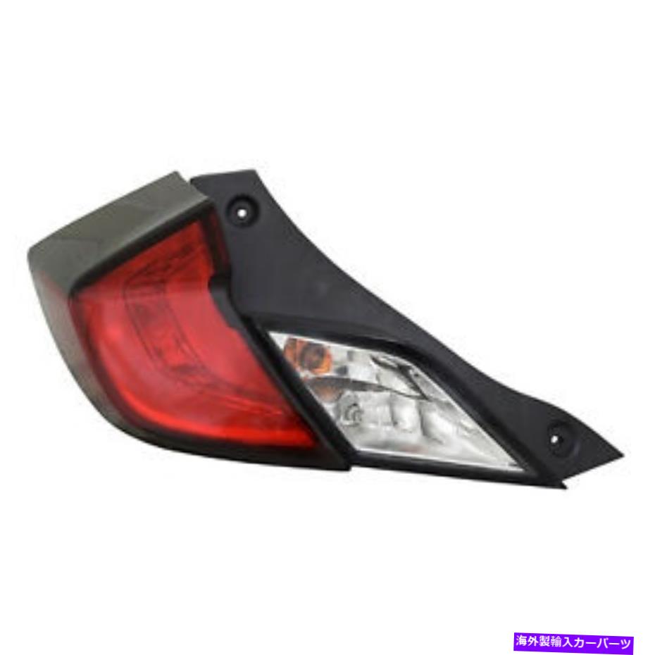 USơ饤 HO2800191Cѥɥ饤Хơ饤ȥ֥2016-2018ۥӥå HO2800191C New Replacement Driver Tail Light Assembly Fits 2016-2018 Honda Civic