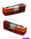 USテールライト ボルボ240 244ペアの左+右テールライトw /ブラックトリムアフターマーケット For Volvo 240 244 Pair Set of Left+Right Tail Lights w/ Black Trim Aftermarket