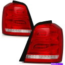 USテールライト 2001-2007トヨタハイランダレッドクリアテールタイツLEDリアブレーキライトランプ For 2001-2007 Toyota Highlander Red Clear Tail Tights LED Rear Brake Lights Lamp