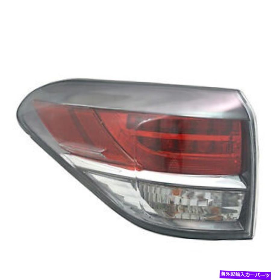 USテールライト CPP CAPAが2015年のLEXUS RX350、RX450Hのための外側のABSテールライト CPP CAPA Left Outer ABS Tail Light for 2015 Lexus RX350, RX450h