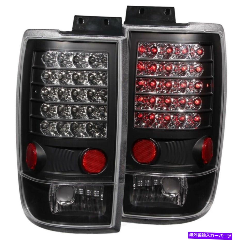 USテールライト テールライトセットLEDブラックANZO 311021 Tail Light Set-Led Black Anzo 311021