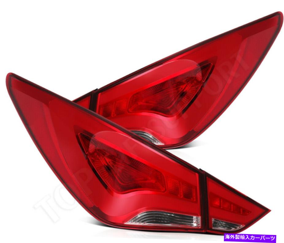 USテールライト Hyundai Sonataのテールライト2011-2014ブレーキライト左+右LEDアセンブリ Tail Lights For Hyundai Sonata 2011-2014 Brake Light Left + Right LED Assembly