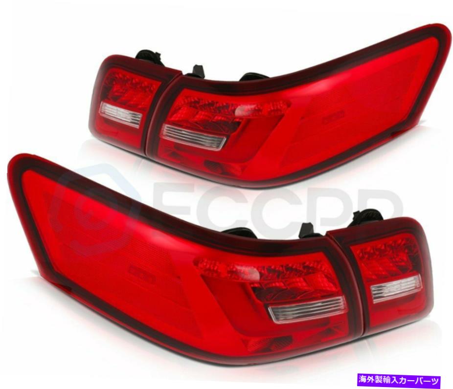 USテールライト 2007年から2009年のテールライトTOYOTA CAMRY LEDブレーキライトバーリアランプレッドアセンブリ Tail Lights For 2007-2009 Toyota Camry LED Brake Lightbar Rear Lamp Red Assembly