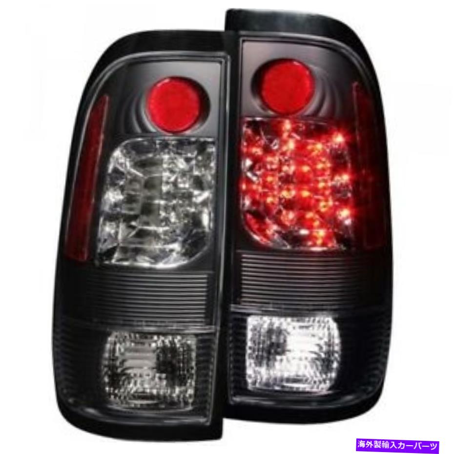 USテールライト 99-07フォードスーパーデューティアナゾブラックLEDテールライト。 99-07 FORD SUPER DUTY ANZO BLACK LED TAIL LIGHTS.