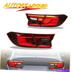 USテールライト 18~20ホンダアコードテールライト18~20人の赤色LEDテールライト Left & Right Side Red LED Tail Light for 18-20 Honda Accord Tenth Generation