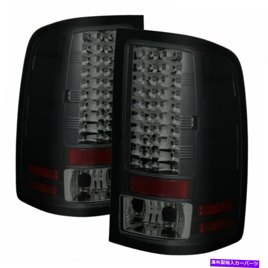 USテールライト GMCシエラ1500/2500 HDクラシック2007 LEDテールライトブラックスモーク Spyder For GMC Sierra 1500/2500 HD Classic 2007 LED Tail Lights Black Smoke