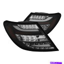 USテールライト メルセデスベンツ12-14 W204 CクラスブラックLEDリアテールライトブレーキランプセット Mercedes Benz 12-14 W204 C-Class Black LED Rear Tail Lights Brake Lamp Set