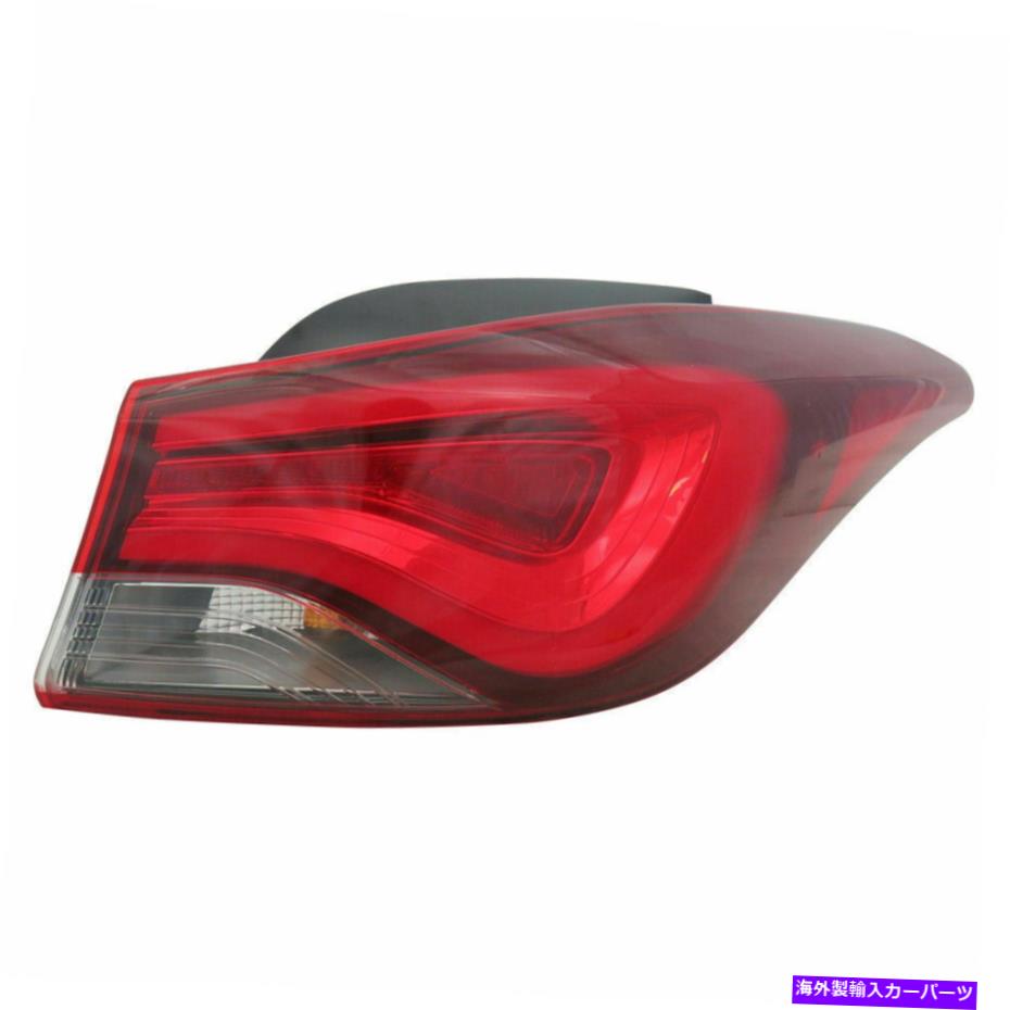 USテールライト 乗客の正しいテールランプLEDタイプの外側フィット2014 2016 Hyundai Elantraセダン Passenger Right Tail lamp LED Type Outer fits 2014 2016 Hyundai Elantra Sedan