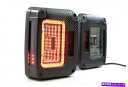 USテールライト 森本XB LEDカーボンファイバールックテールライトフィット2007-2018ジープラングラー Morimoto XB LED Carbon ...