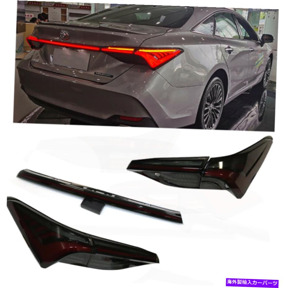 USテールライト トヨタアバロン2019-2020ダークLEDテールライトリアランプアセンブリ 1 Pair For Toyota Avalon 2019-2020 Dark LED Tail Lights Rear Lamp Assembly NEW