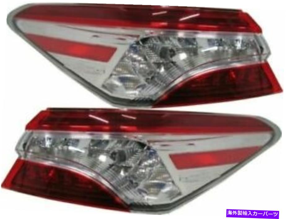 USテールライト 2018年2019年TY CAMRY XLEモデルテールライトペアの右右右と左側 2018 2019 Fits For TY Camry XLE Model Tail Light Pair Right & Left Side
