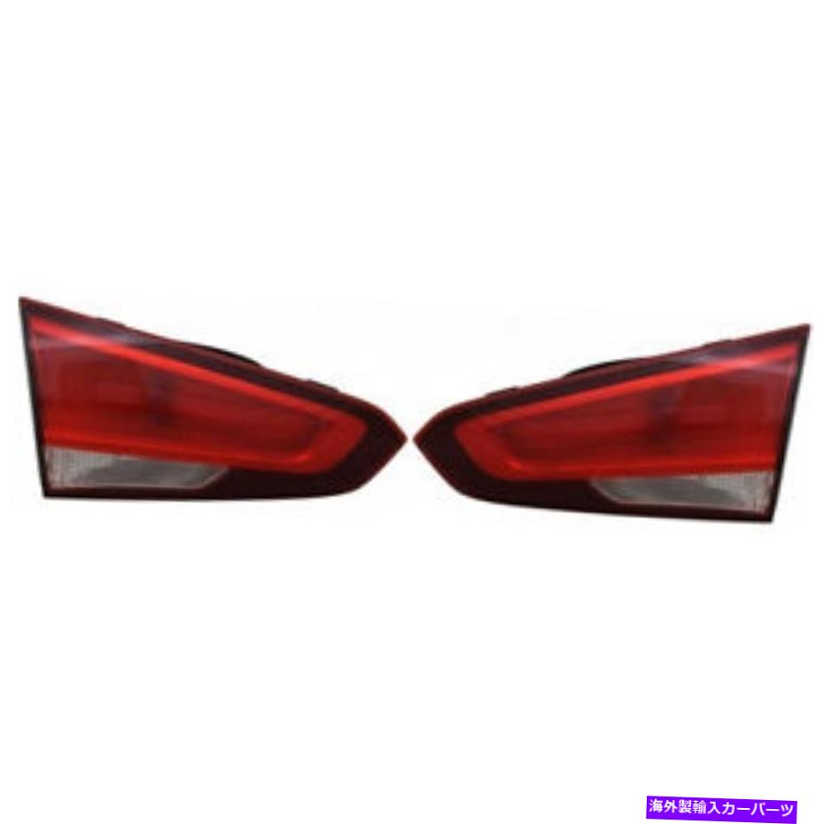 USテールライト Kia Forte Inner Tail Light 2017 2018ペアRHとLHサイドハロゲンKI2802130 For Kia For..