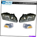 USテールライト ヘッドライトヘッドランプ＆コーナーマーカーパーキングライトセットキットFOR VOLVO C70 S70 V70 Headlights Headlamps Corner Marker Parking Light SET Kit for Volvo C70 S70 V70