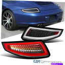 USテールライト 05-08 Porsche 911 997 GT3 GT2ターボカレラタラガブラックLEDテールライトペア For 05-08 Porsche 911 997 GT3 GT2 Turbo Carrera Targa Black LED Tail Lights Pair