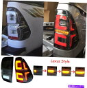 USテールライト トヨタHilux Revo SR5 M70 15-20用LEDスモークカーリアテールライトブレーキランプ LED Smoked Car Rea...