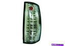 USテールライト IPCW LEDT-312C結晶クリア光ファイバLEDテールライトの郊外のためのテールライト IPCW LEDT-312C Pair of Crystal Clear Fiber Optic LED Tail Lights for Suburban(2)