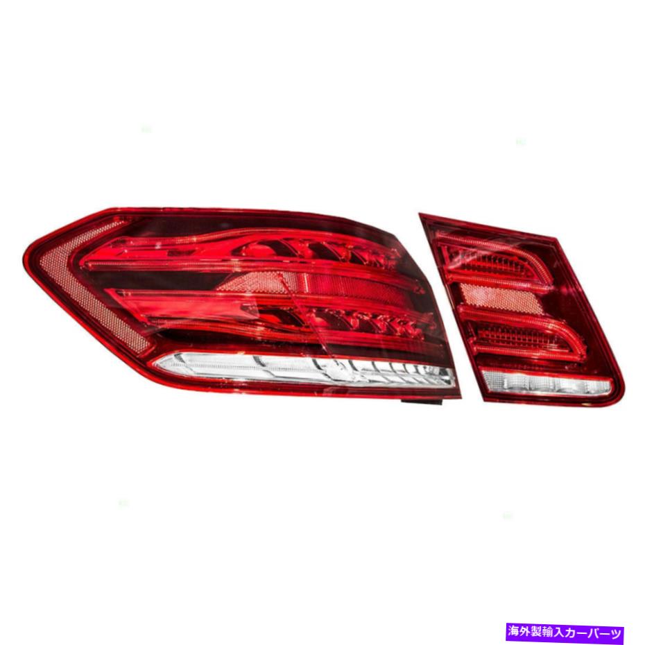 USテールライト テールライトドライバセットフィット2014メルセデスベンツEクラスセダンW212テイランプ Tail Lights Drivers Set fits 2014 Mercedes-Benz E-Class Sedan W212 Taillamps 1