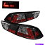 USテールライト スパイダー - 選択4drモデル三菱ランサーブラックLEDテールライト5030375 Spyder -Select 4Dr Models Mitsubishi Lancer Black LED Tail Lights 5030375