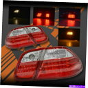 USテールライト メルセデス - ベンツCLKクラスW208 C208 A208 1997-2002のためのクリアレッドLEDテールライト Clear Red LED Tail Lights for Mercedes-Benz CLK-Class W208 C208 A208 1997-2002