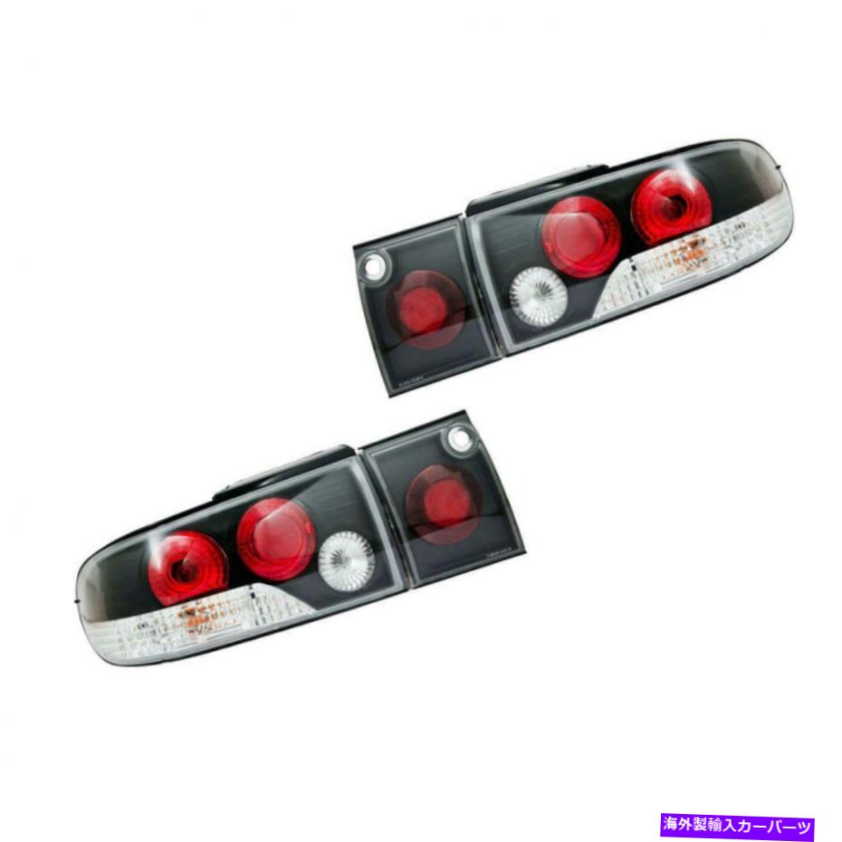 USテールライト 91 92 93 94 95三菱ランサーセダン4窓COLTテールランプライトブラック For 91 92 93 94..