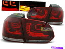 USテールライト VWゴルフのテールライト6 VI MK6 2008-2012赤ホワイトLED DEPO CA LDVW70 Xino CA Tail Lights for VW GOLF 6 VI MK6 2008-2012 Red White LED Depo CA LDVW70 XINO CA