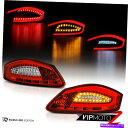 USテールライト 05-08 Porsche 987 Boxster Cayman「Factory Red」LEDチューブテールライトアセンブリ For 05-...
