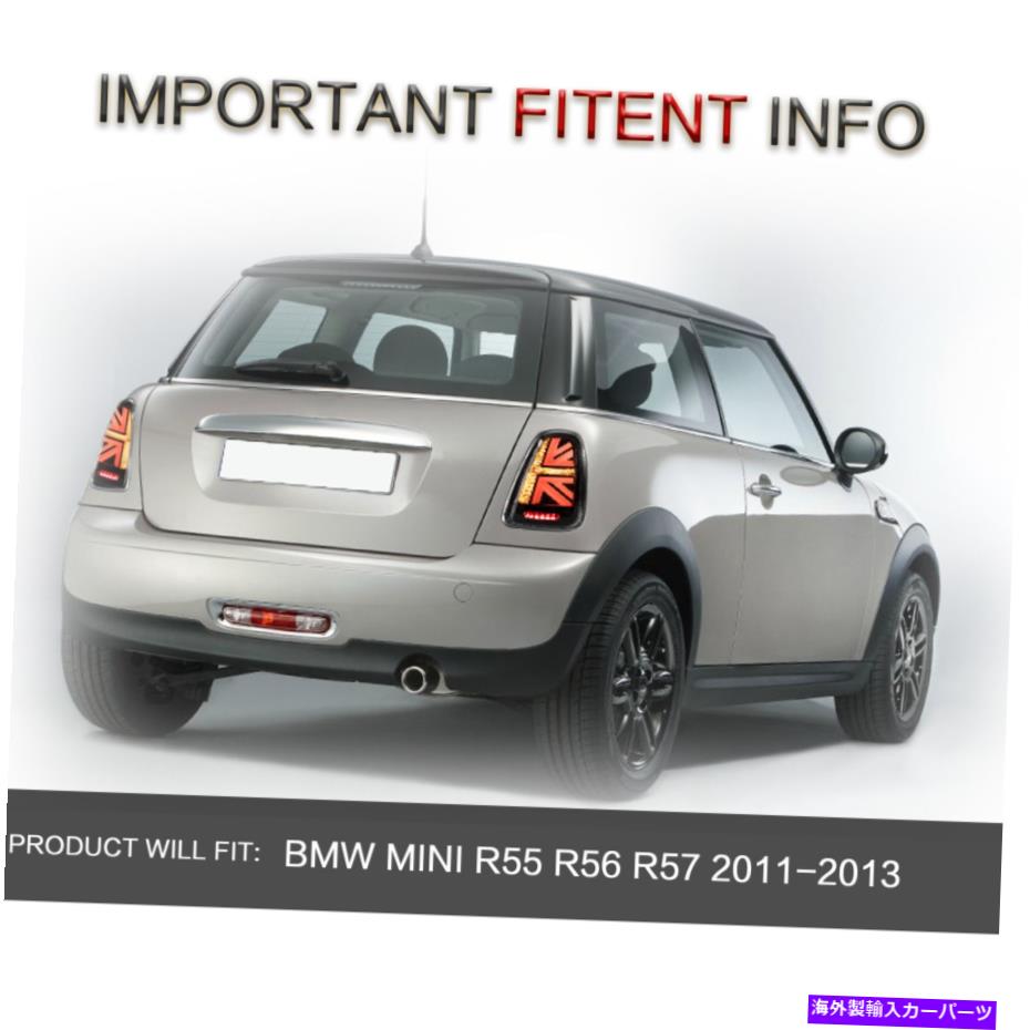 USテールライト 2014-2020 BMW Mini Cooper F55 / F56 / F57のための黒＆白LED Taillightの交換 Black&White LED Taillight Replacement for 2014-2020 BMW Mini Cooper F55/F56/F57