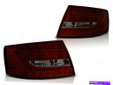 USテールライト Audi A6 C6 C6セダン04-08レッド/スモークLED 7ピン LED taillights For AUDI A6 C6 SEDAN 04-08 Red / Smoked LED 7PIN