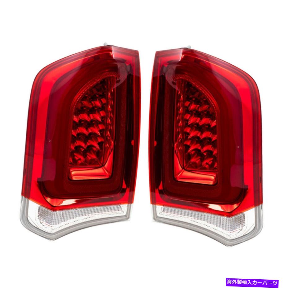 USテールライト Pair Set Tail Light Taillampsリアレンズ2015-2019 Chrylser 300 Pair Set Tail Lights Taillamps Rear Lens with Chrome for 2015-2019 Chrylser 300