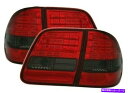 USテールライト メルセデスEクラスW210 S210エステートステーションワゴンRE504のための燻製LEDテールライト SMOKED LED TAIL LIGHTS FOR MERCEDES E CLASS W210 S210 ESTATE STATION WAGON RE504(2)